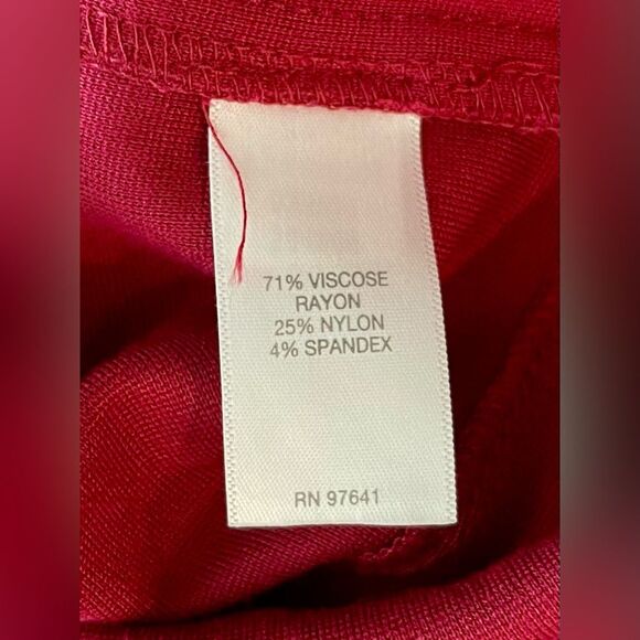 J Jill Ponte Womens Dress Size L Red Stretch Pockets - Picture 5 of 6